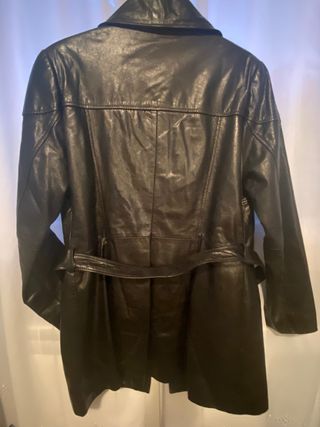 Cazadora piel negra - Talla 5