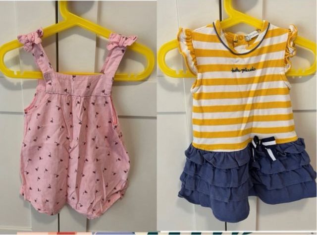 Lote Vestidos bebé Talla 9/12 meses