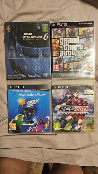 4 Juegos PS3 (PlayStation 3): Gran Turismo 6, GTA 