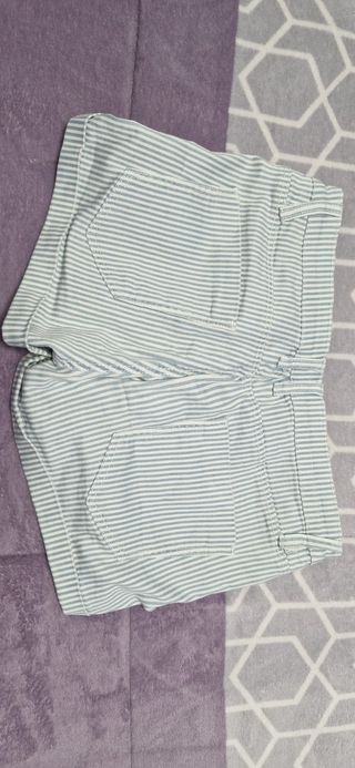 Pantalon corto mujer rayas