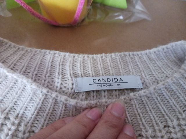 Maglione a righe bianco e nero