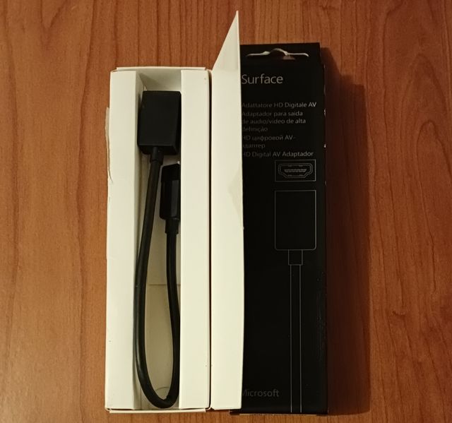 Adaptador HDMI Av para Microsoft surface nuevo