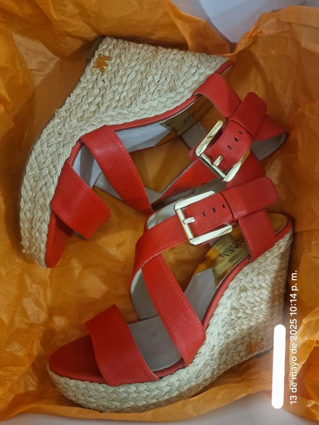 Cuñas rojas Michael Kors