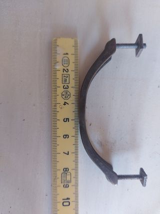 Maniglie antiche in metallo - 3pz