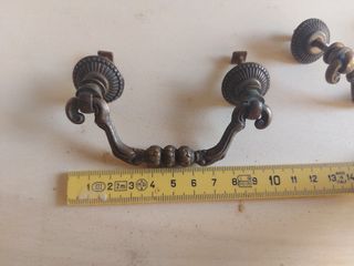 2 Maniglie Antiche in ottone