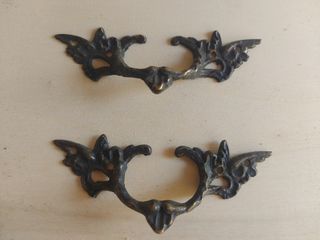 2 Maniglie Antiche in Metallo