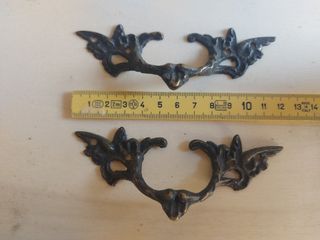 2 Maniglie Antiche in Metallo
