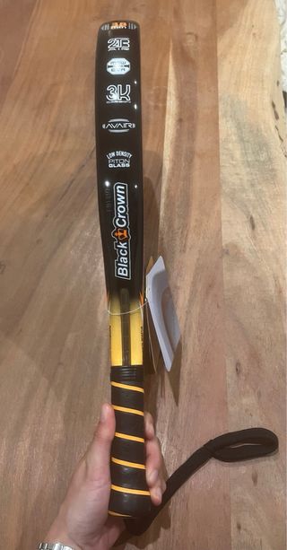 Pala de padel Black Crown Pitonair