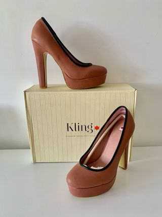 Zapatos Kling tacón alto marrones
