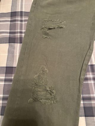 Vaquero hombre verde militar