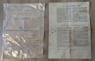 2 foglio di congedo illimitato - esercito italiano