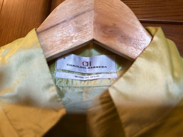 Blusa Carolina Herrera seda verde - Talla S