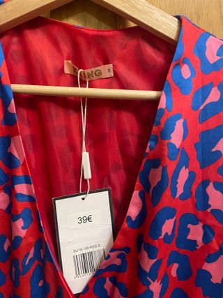 Vestido rojo leopardo Kling