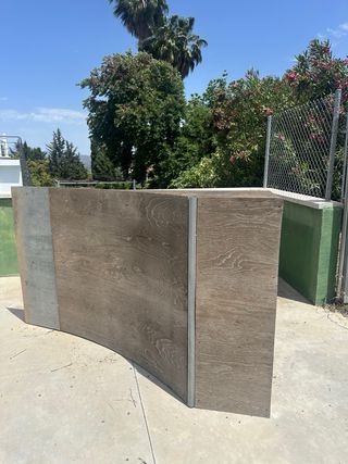 Rampa skate. Quarter pipe