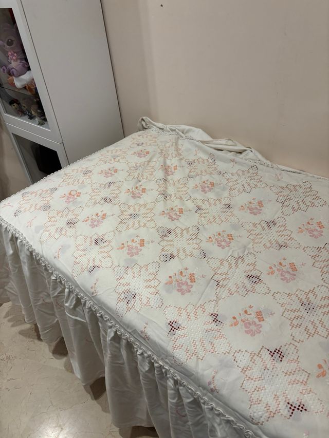 Colcha lino lagarteranapara cama 90 * 200 cm