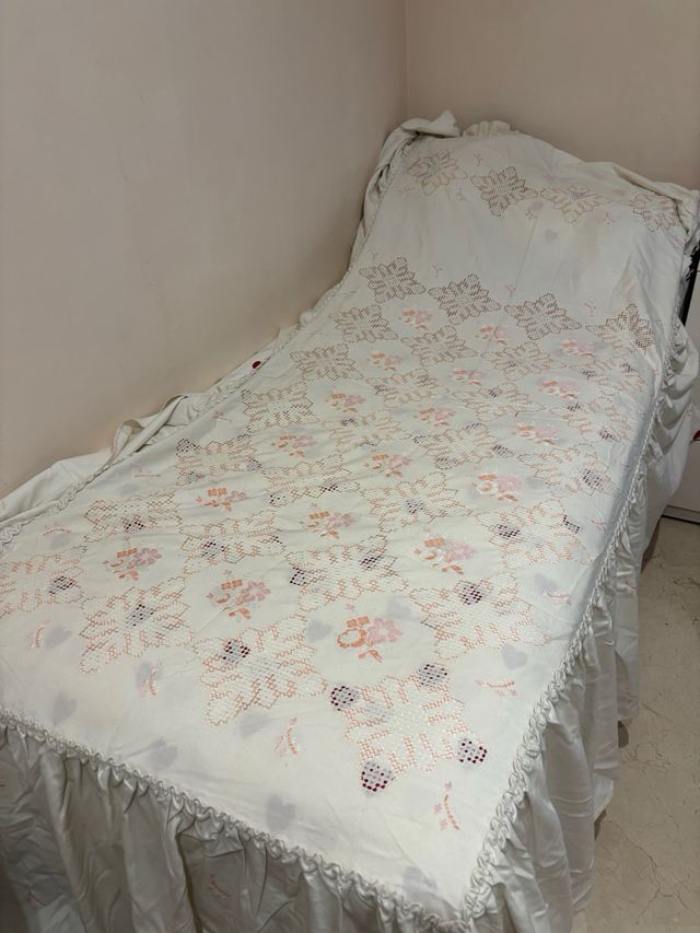 Colcha lino lagarteranapara cama 90 * 200 cm