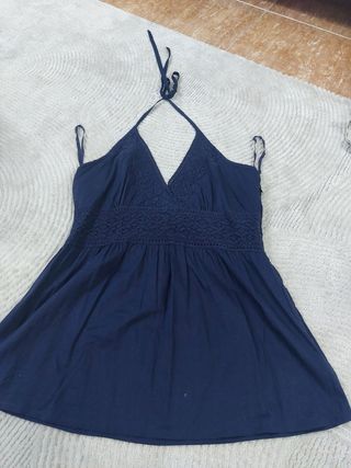 Blusa azul HM - Talla 44