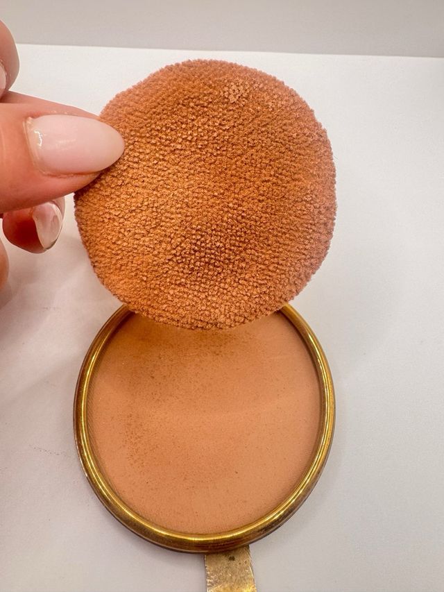 Portacipria vintage oro e verde