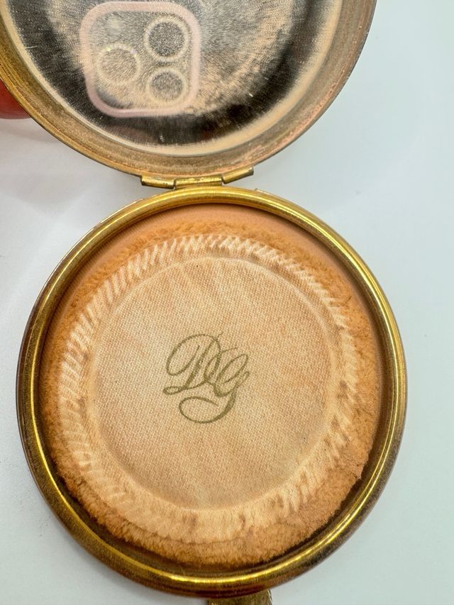 Portacipria vintage oro e verde