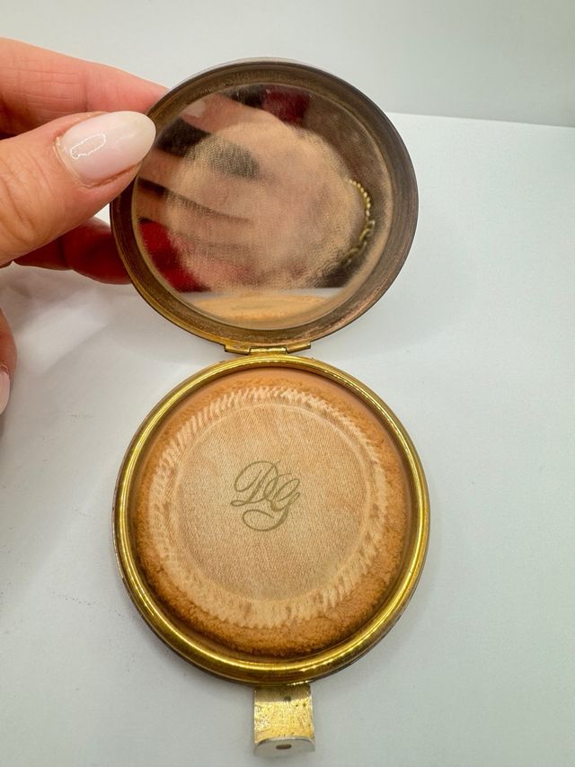 Portacipria vintage oro e verde