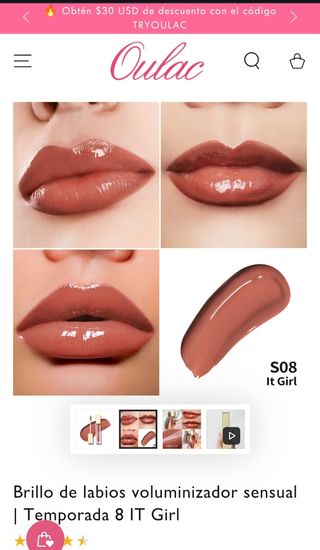 Lote 4 pintalabios labial  oulac precintado