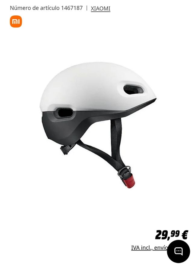 Casco patinete xiaomi
