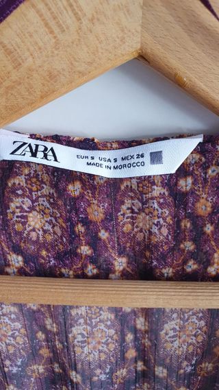 Vestido Zara marrón - Talla S