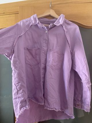 Chaqueta vaquera morada - Talla XL.