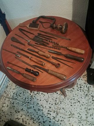Herramientas antiguas de carpintero