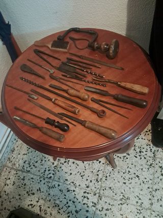 Herramientas antiguas de carpintero