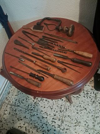 Herramientas antiguas de carpintero
