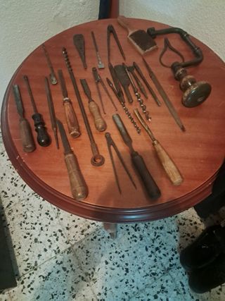 Herramientas antiguas de carpintero