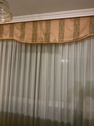 Cortina visillo baldo beige salon 3.20 por 2,50 al