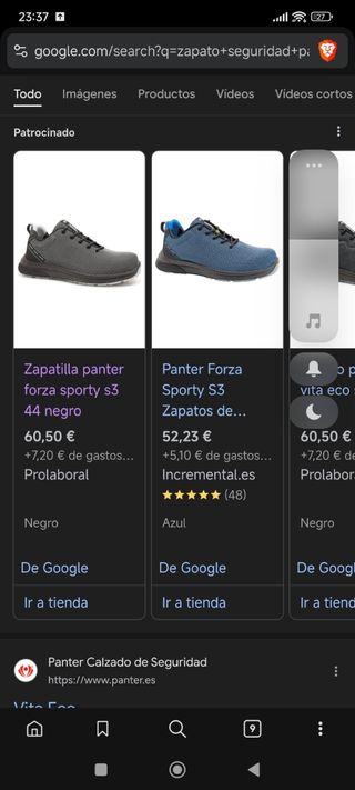 zapato seguridad panter