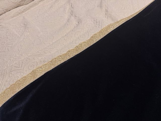 Manta terciopelo azul noche imagen 70 cm