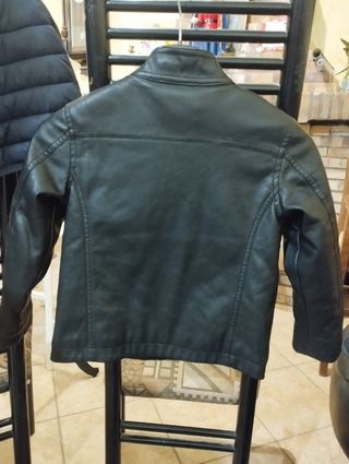 Giacca similpelle bimbo collo coreano 
