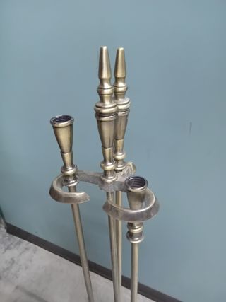 Set pulizia camino in ottone