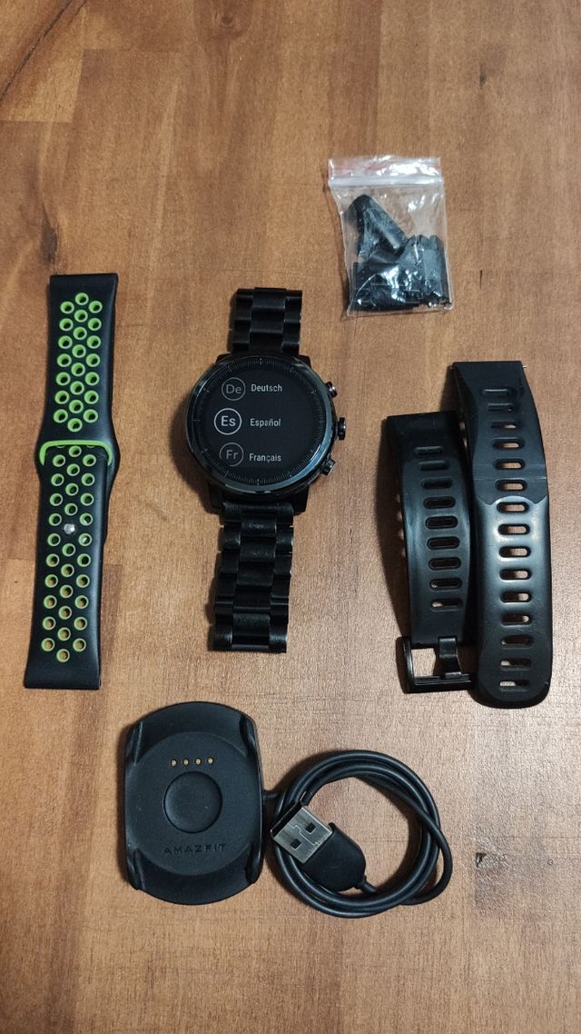 Amazfit Stratos 2 Negro y extras