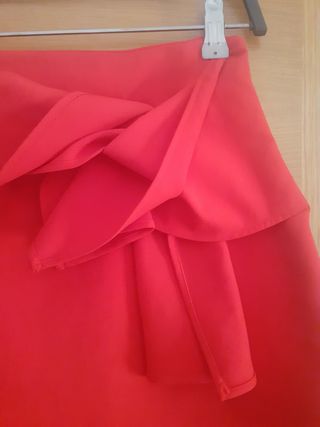 Falda roja Zara - Talla M