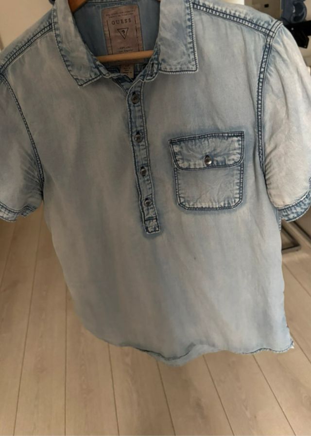 Denim chiaro Guess Regular Fit Taglia S