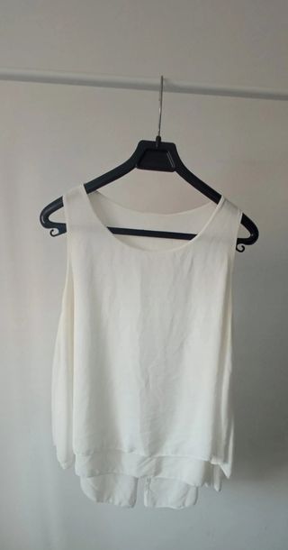 Blusa Blanca Gasa 