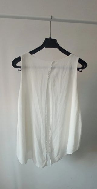 Blusa Blanca Gasa 