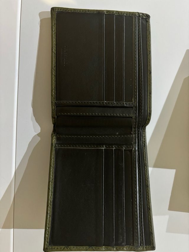 Portafoglio Trussardi Originale Verde Militare