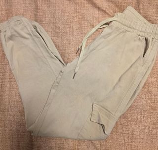 Pantalon elastico beige