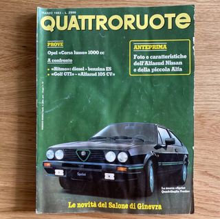 Quattroruote n. 329 marzo 1983 Rivista di Auto