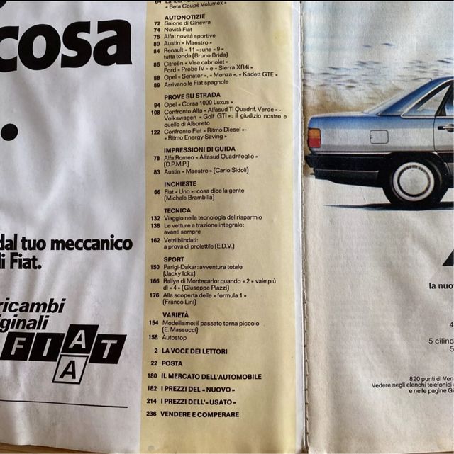Quattroruote n. 329 marzo 1983 Rivista di Auto