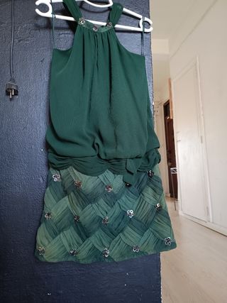 Vestido verdes de la marca tintoreto 