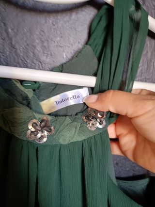 Vestido verdes de la marca tintoreto 