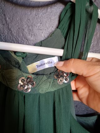 Vestido verdes de la marca tintoreto 