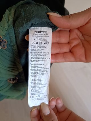 Vestido verdes de la marca tintoreto 